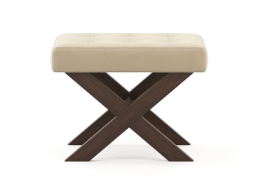 BRIDGE - Low upholstered fabric stool by Stylish Club - view 3